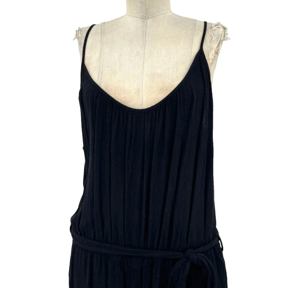 City Chic Villa Capri Jumpsuit in‎ Black Plus Size 18 - Picture 3 of 11